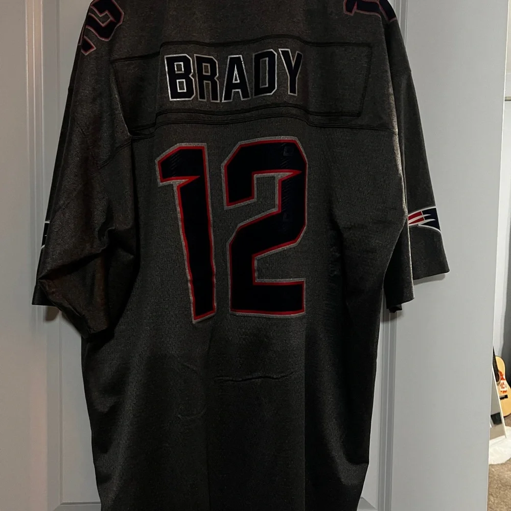 Tom Brady #12 Black Alternate Jersey